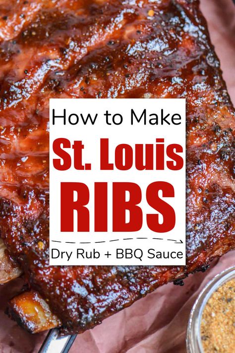 Smoked St Louis Style Ribs, Smoked St Louis Ribs, St Louis Ribs Recipe, Ribs Marinade Recipe, Pork Rib Marinade, Ribs Grill, Saint Louis Ribs, St Louis Ribs, St Louis Style Ribs