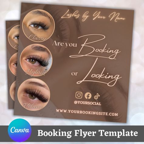 Lash Extension Flyer Design, Lash Extensions Flyer, Lash Flyer Design, Lashing Business, Aesthetic Flyer, Lash Photos, Lash Company, Canvas Templates, Lash Decor