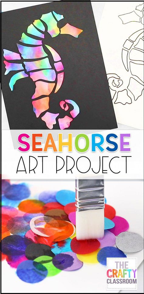 Very Helpful Yoga Techniques For yoga toddler mommy and me Seahorse Template, Seahorse Crafts, Ocean Art Projects, Art Sub Plans, Art Project For Kids, Seahorse Art, Art Activities For Toddlers, Homeschool Board, Food Art For Kids