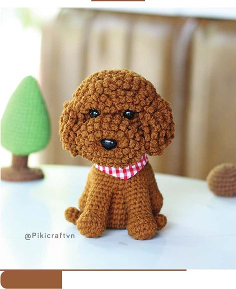 Poodle Sitting | PDF | Crochet | Needlework How To Start Crochet, Crochet Dog Patterns, Crochet Needlework, Half Double Crochet Stitch, Free Pdf Pattern, Golden Doodle, Crochet Amigurumi Free, Double Crochet Stitch, Single Crochet Stitch