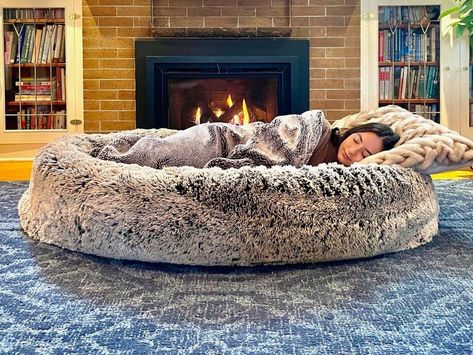 Dog Bed For People, Giant Dog Bed, Dog Bed For Humans, Human Bed, Nap Benefits, Giant Dog Beds, Human Dog Bed, Human Dog, 8 Hours Of Sleep