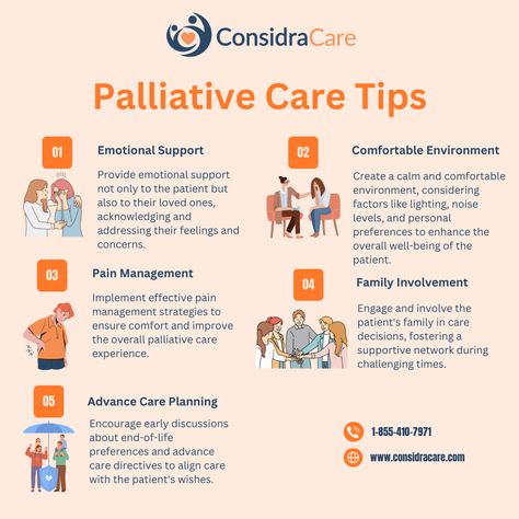 Palliative care goes beyond just treating the body. It's about making life better for those dealing with serious illnesses. This approach isn't just about managing symptoms; it's about being there emotionally and spiritually for patients and their families. Palliative care offers comfort and tailored support, creating a safe haven for people during tough times. #considracare #palliativecare #healthcare #grief #eldercare #homecare #care #seniors #family #life #health #wellness #support Bereavement Support, Caregiver Burnout, Spiritual Care, Respite Care, Hospice Care, Palliative Care, Serious Illness, Life Care, Improve Communication