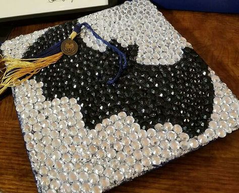 Batman Graduation Cap Ideas, Batman Grad Cap, Batman Graduation Cap, Batman Graduation, Graduation Cap Designs Black And Gold, Crimal Justice Graduation Cap, Customizable Black Graduation Cap Topper For School, Caps Ideas, Batman Theme