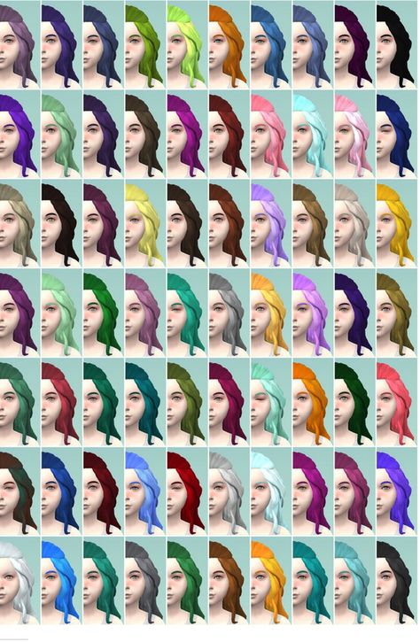 Sims 4 Cc Hair Colours, Hair Color Sims 4 Cc, Sims 4 Hair Colour Cc, Sims 4 More Hair Colors Cc, Sims 4 Hair Color Palette Cc, Sims 4 Cc Hair Color Swatches, Sims 4 Colorful Hair Cc, Sims 4 Hair Color, Sims 4 Hair Color Cc