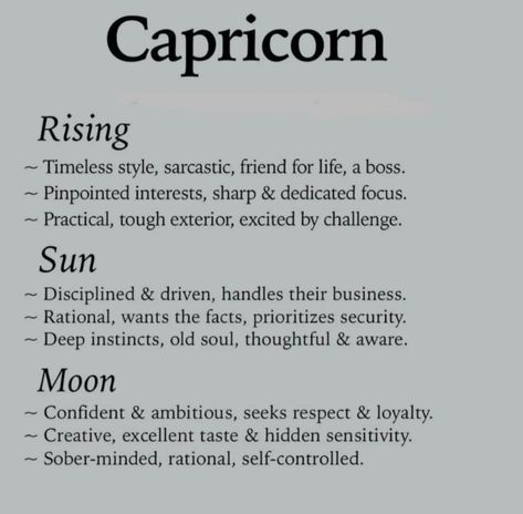 Now let’s play a game, which one(s) is my Capricorn? Rising, sun or moon? Leo Sun Capricorn Rising, Capricorn Sun Capricorn Moon, Capricorn Rising Appearance, Capricorn Rising Aesthetic, Capricorn + Core + Aesthetic, Sun Capricorn, Capricorn Aesthetic, Capricorn Rising, Leo Zodiac Facts