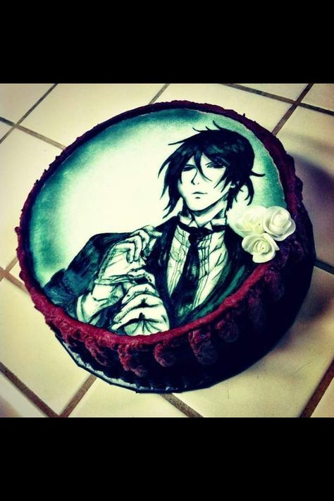 I want this cake Guy Backgrounds, Black Butler Cake, Anime Birthday, Teenage Parties, Anime Cake, Anime Party, 3d Cakes, Anime Head, Anime Guy