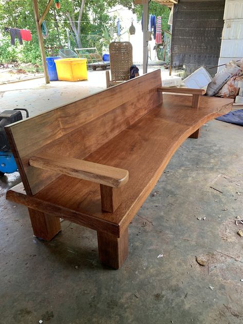 Hanging Basket Stand, Live Edge Wood Desk, Cedar Bench, Mesquite Wood, Memorial Benches, Barn Wood Projects, Apartment Living Room Design, Outdoor Beds, Live Edge Wood