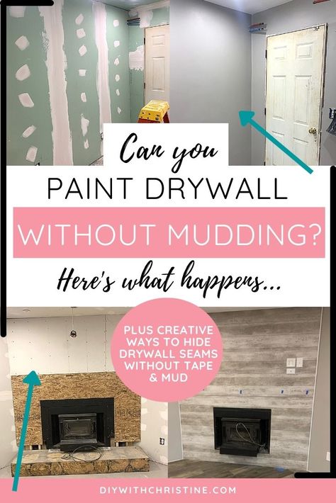 Alternative Drywall Ideas, How To Paint Drywall, Paneling Instead Of Drywall, How To Put Up Drywall, How To Tape And Mud Drywall, Wall Alternatives To Drywall, Finishing Drywall Diy, Drywall Taping And Mudding, How To Mud And Tape Drywall