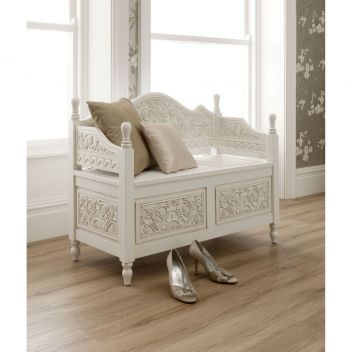 La Rochelle Antique French Style Monks Bench French Style Sofa, Monks Bench, Antique French Furniture, French Bedroom, Chic Bedroom, French Furniture, Beautiful Furniture, Shabby Chic Furniture, Bench With Storage