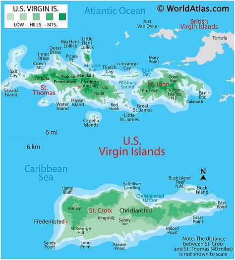 US Virgin Islands Maps & Facts - World Atlas Map Of Carribean Islands, Is Virgin Islands, Us Virgin Islands Vacation, America Outline, Virgin Islands Vacation, North Atlantic Ocean, Virgin Islands Flag, St Thomas Virgin Islands, The Us Virgin Islands