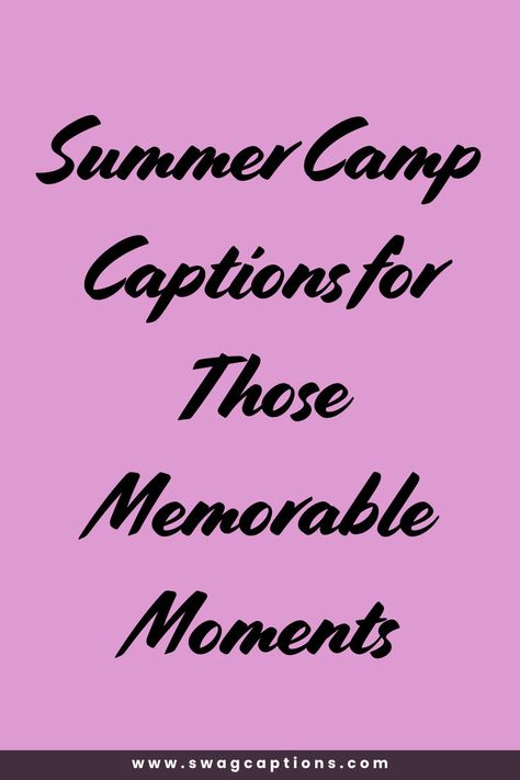 Looking for the perfect words to capture the essence of your summer camp adventures? Discover our collection of "Summer Camp Captions for Those Memorable Moments" that will help you share the joy, laughter, and unforgettable experiences. From canoeing on serene lakes to late-night campfire stories, these captions are ideal for your Instagram posts and scrapbooks. Whether you're reminiscing about your time at camp or currently enjoying it, these captions will bring your photos to life. Summer Captions, Campfire Stories, Cute Phrases, Funny Ideas, The Best Summer, Perfect Word, Canoeing, Adventure Camping, Memorable Moments