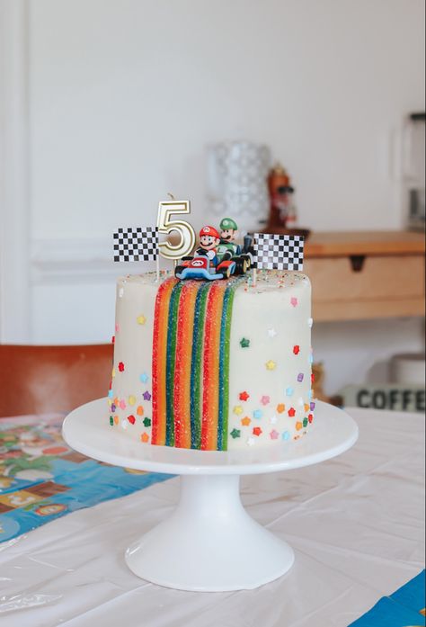 4th Birthday Party For Boys Mario, 5 Year Boy Old Birthday Cake, Easy Boys Birthday Cakes, Four Years Old Birthday Ideas, Mario Kids Birthday Party, 6 Yr Birthday Party Ideas Boy, 6 Year Birthday Cake For Boy, 6 Th Birthday Ideas For Boy, Supermario Cakes For Boys