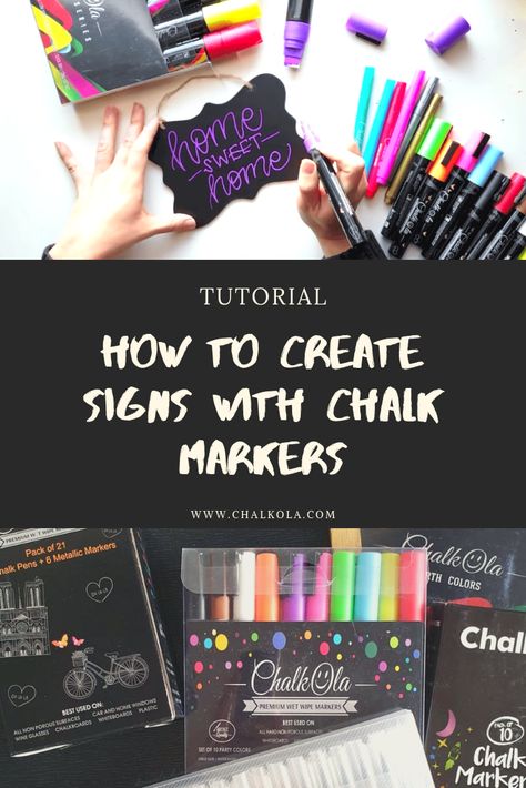 LOVE this tutorial!  How to make signs with chalk markers and chalkboards.  #chalkart #chalkboards Chalk Markers Art, Chalkboard Markers, Chalk Crafts, Chalk Marker, Chalkboard Lettering, Liquid Chalk Markers, Marker Board, Chalk Lettering, Chalk Ink