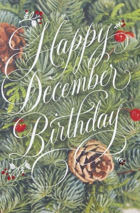 Happy Birthday Wishes Quotes Inspiration, December Birthday Wishes, December Birthday Quotes, Happy December Birthday, Merry Birthday, Christmas Birthday Cards, Birthday Cards Images, Birthday Verses, Bday Wishes