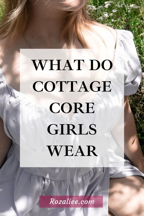 Discover what cottagecore girls wear and how they style it! From enchanting dresses to irresistibly cute accessories, we've got the must-haves you need to nail that dreamy countryside aesthetic! #cottagecorestarter #howtodresscottagecore #cottagecoregirlsclothes cottagecore starter kit how to dress like cottagecore how to be a cottagecore girl Cottagecore Capsule Wardrobe, Aesthetic Cottagecore Outfits, Cottagecore Girls, Countryside Dress, Cottagecore Wardrobe, Cottage Core Girl, Cottagecore Aesthetic Fashion, Cottagecore Girl, Enchanted Dress