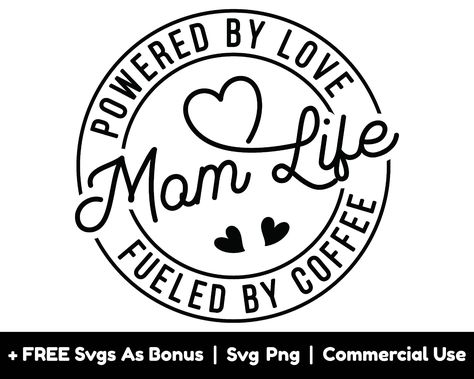 Check out our mothers day svg selection for the very best in unique or custom, handmade pieces from our clip art & image files shops Mom Life Svg Free Files For Cricut, Mom Svg Files Free, Mothers Day Cricut Projects, Mom Life Svg Free, Funny Mom Sayings, Mom Sayings, Mom Of Both, Fueled By Coffee, Mothers Day Svg