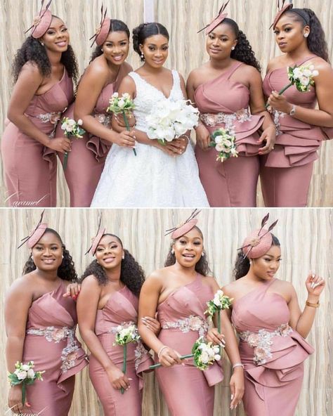 Bridesmaid Dresses Ghana, Bridesmaid Dresses Lace Top, Braids Maid Dresses, What Are Friends, Nigerian Bridesmaid Dresses, African Bridesmaids, Bride Reception Dresses, Latest Bridesmaid Dresses, Mermaid Long Bridesmaid Dresses