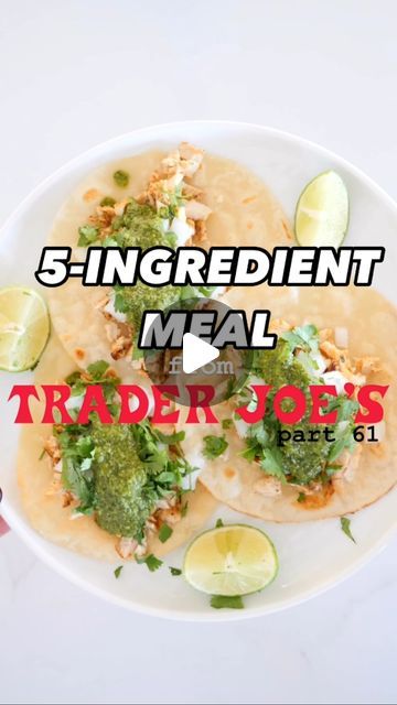 Mia Syn, MS, RDN on Instagram: "Here’s a 5-ingredient meal you can make from Trader Joe’s part 61 🌮🌱chimichurri chicken tacos

You’ll need:
1 package (6 tortillas) of almond flour tortillas
1 pollo asado autentico pre-marinated chicken
1/2 cup chimichurri sauce 
1 yellow onion, diced 
1/4 cup chopped cilantro

What to do:
1️⃣Cook the chicken on the stovetop or pressure cook on high for 10 minutes with 1/2 cup of water. Chop into small pieces. 
2️⃣Warm the tortillas in a skillet and serve with the chicken, onion, cilantro and chimichurri sauce. 

This makes 2 servings. These chimichurri chicken tacos are packed with✔️ protein and✔️ flavor." Pollo Asado Trader Joes, Almond Flour Tortillas, Chimichurri Chicken, Trader Joes Recipes, 5 Ingredient Recipes, Chimichurri Sauce, Cup Of Water, Trader Joe’s, 5 Ingredient