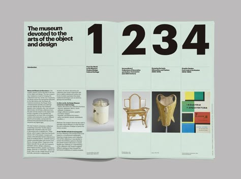 Barcelona Design Museum | Atlas | Barcelona Design Museum | D&AD Awards 2015 Pencil Winner | Typography for Design | D&AD Museum Flyer Design, Art Gallery Brochure, Museum Guide Design, Museum Catalogue, Art Museum Brochure, Museum Booklet Design, Museum Booklet, Typography Brochure, Leaflet Layout