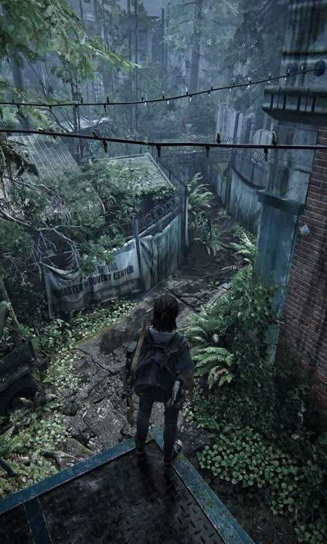 Tlou2 Landscape, Fantasy Apocalypse Landscape, Zombie Apocalypse Aesthetic Wallpaper, Green Apocalypse Aesthetic, Apocolypse Aesthic Art, Forest Dystopia, The Apocalypse Aesthetic, Dystopian Fantasy Aesthetic, Apocoliptic Art