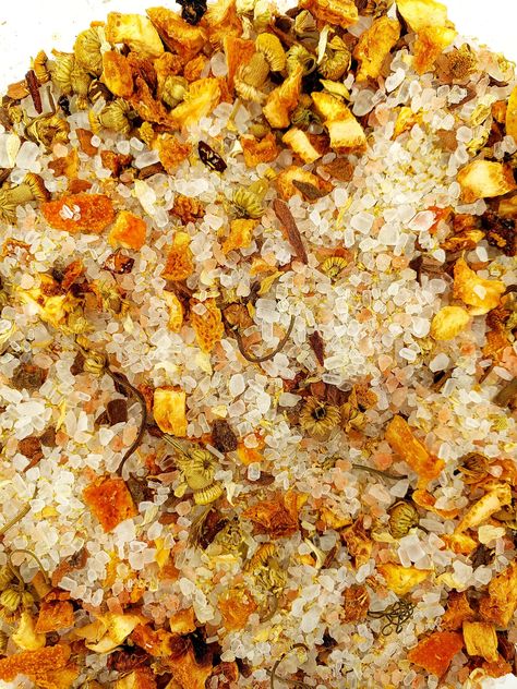 Excited to share the latest addition to my #etsy shop: Chamomile, Cinnamon, Orange, Bath Salt/Soak #orange #yellow #altarandtools #organicbathsalts #witchcraft #ritualbathsoak #organicbathsalt #babywitch #milkbath https://etsy.me/3l1i7Fg Chamomile Recipes, Epson Salt Bath, Herb Salt Recipe, Mystery Garden, Floral Bath Salts, Vendor Ideas, Chamomile Plant, Tea Bath, Orange Bath