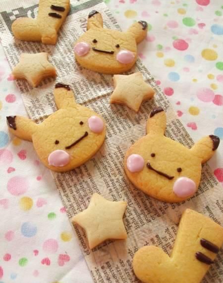 Pikachu cookies Pastel Cupcakes, Kawaii Dessert, Kawaii Cooking, Cute Baking, Cute Snacks, Japanese Candy, Kawaii Food, Cute Cookies, Cute Desserts