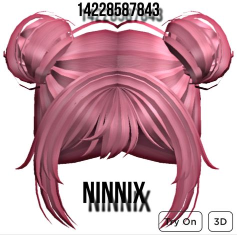 Brown Hair Roblox Id, Dark Pink Hair, Baby Blonde Hair, Pink Emo, Brown Hair Roblox, Roblox Hair, Hair Roblox, Pink Hair Anime, Hair Codes