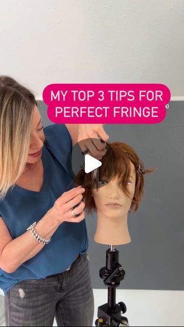 How To Cut A Fringe, How To Cut Fringe, Bangs Tutorial, The Haircut, Haircut Tutorial, How To Cut Bangs, Fringe Bangs, Hair Do, Oil Treatments