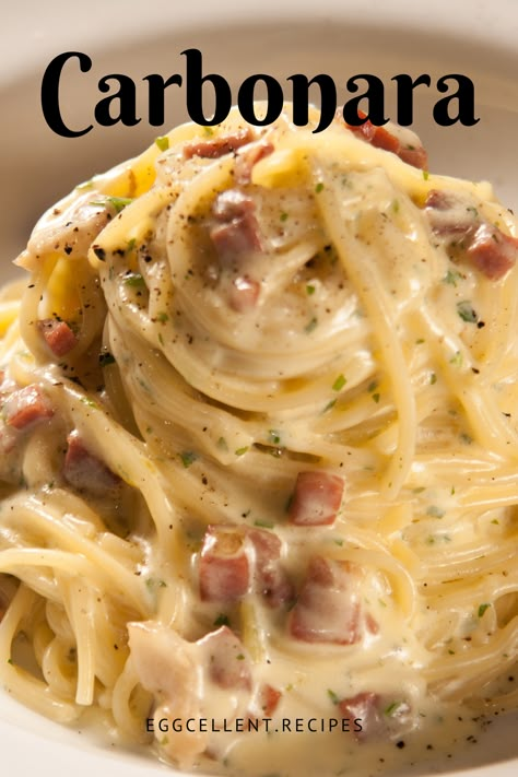 Spaghetti Carbonara is a beloved Italian pasta dish known for its simplicity and rich, creamy sauce carbonara pasta | carbonara pasta easy | carbonara pasta creamy | carbonara pasta creamy bacon | carbonara pasta creamy recipe | creamy carbonara pasta easy | creamy carbonara pasta recipes | pasta carbonara recipe authentic | cabanara pasta recipe chicken carbonara | pasta recipes carbonara | best pasta carbonara recipe Pasta Recipes Carbonara, Pasta Carbonara Recipe Authentic, Carbonara Pasta Easy, Carbonara Pasta Recipes, Bacon Carbonara Pasta, Creamy Carbonara Pasta, Carbonara Sauce Recipe, Carbonara Recipe Authentic, Creamy Bacon Carbonara