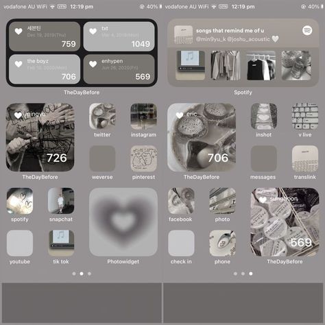 Grey Phone Layout, Widgets For Ios 16, Ipad Ios 15 Homescreen Ideas, Gray Phone Layout, Game Home Screen, Ipad Layout Homescreen, Iphone Ios Layout, Lockscreen Themes, Gray Theme