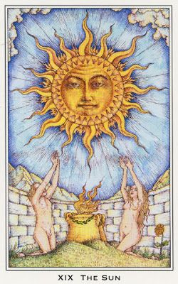 XIX. The Sun Sun Symbols, Celestial Images, Sun Tarot Card, The Sun Tarot Card, The Moon Tarot Card, Arcana Tarot, The Sun Tarot, The Moon Tarot, Le Tarot