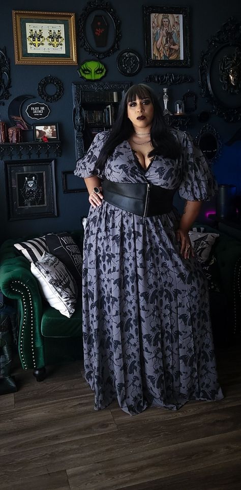 Plus Size Witch Fashion, 90s Whimsigoth Outfits, Plus Size Witchy Outfits, Goth Outfits Plus Size, Womens Fall Clothing, Plus Size Goth Fashion, Dark Boho Fashion, Whimsigoth Outfits, Dark Mori Fashion