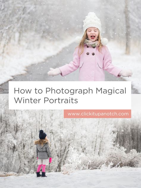 Great tips for taking pictures in the snow! Read - "How to  Photograph Magical Winter Portraits" Snow Pictures Kids, Kids Snow Photoshoot, Winter Photo Shoot Ideas, Diy Christmas Pictures Kids, Snow Poses, Pictures In The Snow, Snow Pics, Christmas Poses, Snow Photoshoot