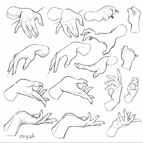 Hand Studies, Sketches Art, Hand Drawing Reference, Black And White Art Drawing, Human Anatomy Art, Hand Reference, Figure Sketching, Art Tools Drawing, Sketches Tutorial