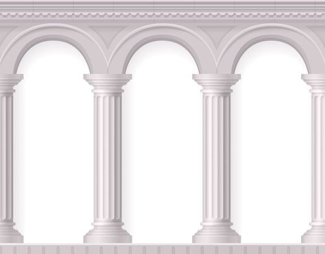 Greek and realistic antique white column... | Free Vector #Freepik #freevector #greek-temple #greek-column #roman-column #ancient-greece Ancient Rome Architecture, Rome Architecture, Greece Architecture, Greek Temple, Floral Cards Design, Corinthian Column, Antique Sculpture, Antique Statue, Beige Marble