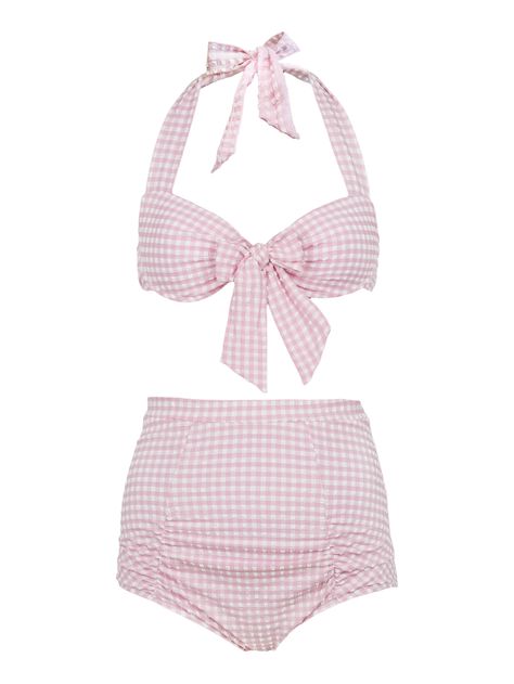 Lena Hoschek Bonnie Bikini bebe rose Swimsuits Outfits, Summer Swimwear, Cute Bathing Suits, Cute Bikinis, Cute Swimsuits, Moda Vintage, Mode Vintage, Character Outfits, Beach Outfit