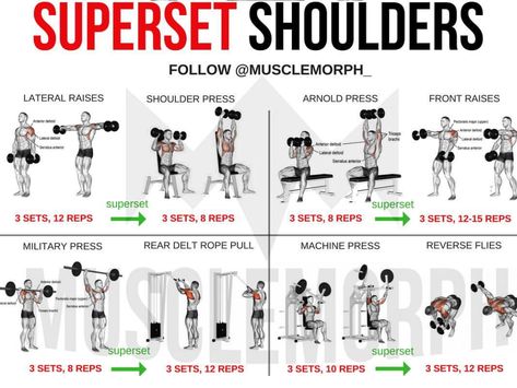 Shoulder Day Workout, Superset Arm Workout, Super Set Workouts, Chest And Arm Workout, Full Shoulder Workout, 2024 Workout, Shoulder And Arm Workout, Chest And Shoulder Workout, Arm Workout Men