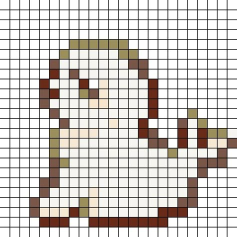 Seal Perler Beads, Seal Pixel Art, Pixel Grid Crochet, Pixel Art Cute, Grid Crochet, Pixel Pokemon, Pixel Grid, Kandi Beads, Harp Seal