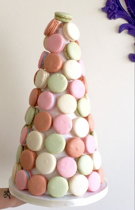 French macaroons Giant Macaron, French Macaroons, Macaroons, Macarons, Tower, Cake, Quick Saves