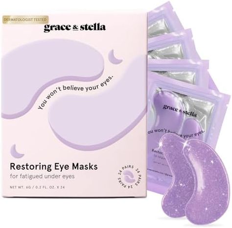 grace & stella Under Eye Mask  Reduce Dark Circles, Puffy Eyes, Undereye Bags, Wrinkles Skincare From Amazon, Under Eye Masks, Gel Eye Mask, Under Eye Patches, Under Eye Mask, Mini Jewelry, Leona Lewis, Reduce Dark Circles, Eye Anti Aging