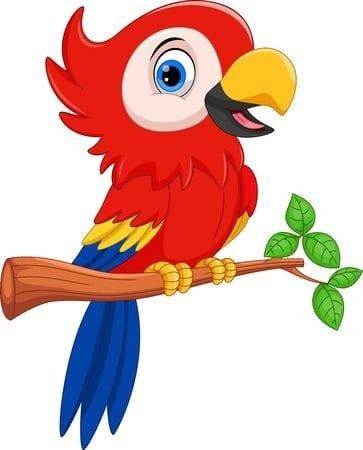 Jungle Book Characters, Parrot Cartoon, Safari Party Decorations, Ukulele Design, Parrot Drawing, Baby Animal Drawings, Paper Flower Art, Toddler Art Projects