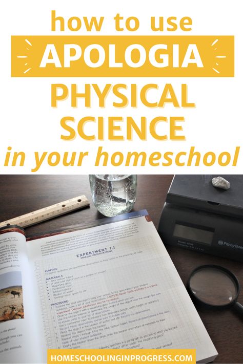 Homeschool science is easy to do when you use Apologia as your homeschool science curriculum. Learn the benefits of using Apologia Physical Science for your junior high or middle school homeschool student. Apologia uses notebooking and hands-on experiments to teach your junior high child homeschool physical science. Apologia Physical Science, Science Text, Homeschool Science Curriculum, Homeschool Middle School, How To Homeschool, Science Textbook, Science Lesson, Science Lesson Plans, Christian Science