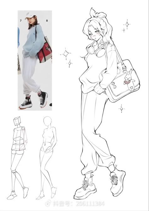 Backpack Drawing, Human Figure Sketches, Sketch Poses, Reference Drawing, Body Reference Drawing, Figure Sketching, 캐릭터 드로잉, Poses References, Figure Drawing Reference