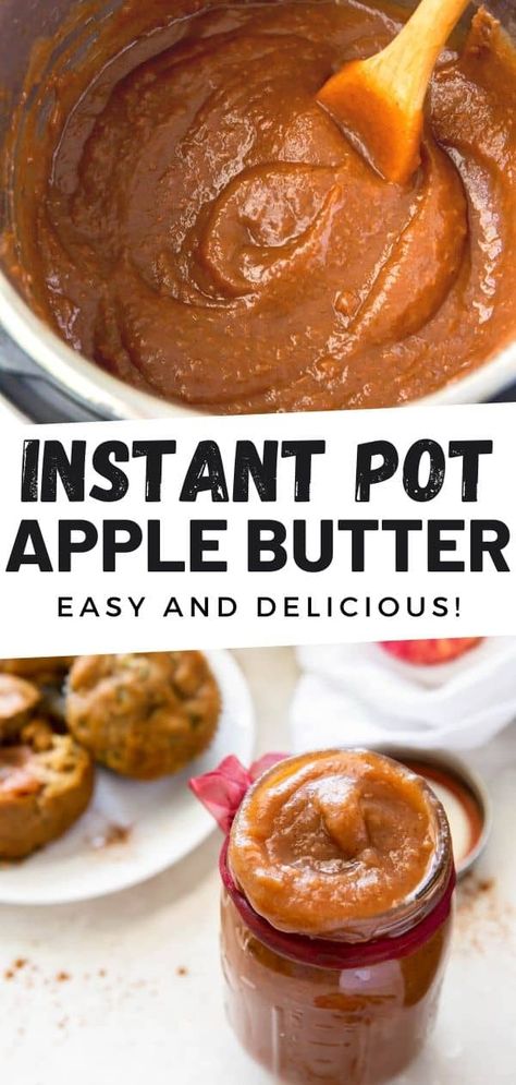 Apple Butter Uses, Instant Pot Apple Butter, Pantry Meals, Apple Butter Recipe, Cooked Apples, Easy Instant Pot Recipes, Instapot Recipes, Apple Butter, Butter Recipe