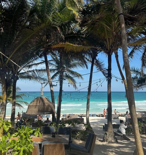 Magical Tulum🌴 mexico travel beach resort ecotourism mexican food be tulum Mexican Beach, Mexico Resort, Mexican Beaches, Mexico Beach, Tulum Beach, Best Honeymoon Destinations, Mexico Resorts, Tulum Mexico, Island Vibes