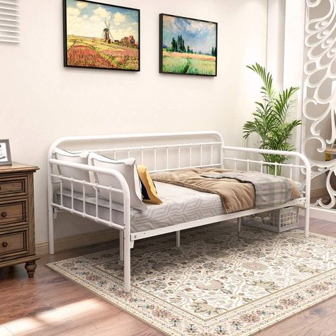 Platform Furniture, Iron Daybed, Black Daybed, Twin Frame, Daybed Frame, Twin Daybed, Metal Daybed, Day Bed, Wayfair Furniture