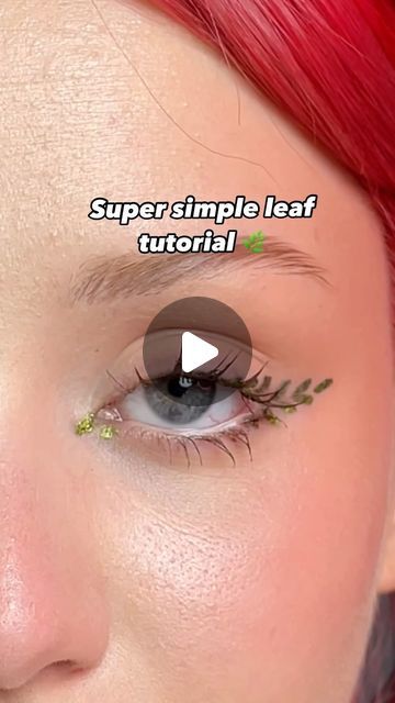 Glisten Cosmetics™ on Instagram: "Super Simple Leaf Tutorial 🌿

@roni4444ka is back again with another clever hack for creating a pretty leaf effect using our F3 brush - perfect for a super quick and easy look!

🛍 Chameleon Wet Liner | F3 Brush

#leaf #leafy #linerhack #eyelinerhack #eyeliner #green #greenmakeup #eyeliner101 #graphicliner #shopnow #graphiceyeliner #eyelinertips #eyelineronpoint #mua #makeupartist #editorialmakeup" Glisten Cosmetics, Funky Makeup, Green Eyeliner, Simple Eyeliner, Graphic Makeup, Pretty Leaf, Graphic Eyeliner, Simple Leaf, Face Makeup Tips