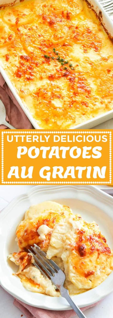 Oven Potato Recipes, Potato Recipes Crockpot, Russet Potato Recipes, Potatoes Casserole, Au Gratin Potato Recipes, Au Gratin Recipes, Healthy Potato Recipes, Easy Potato Recipes, Potato Recipes Side Dishes