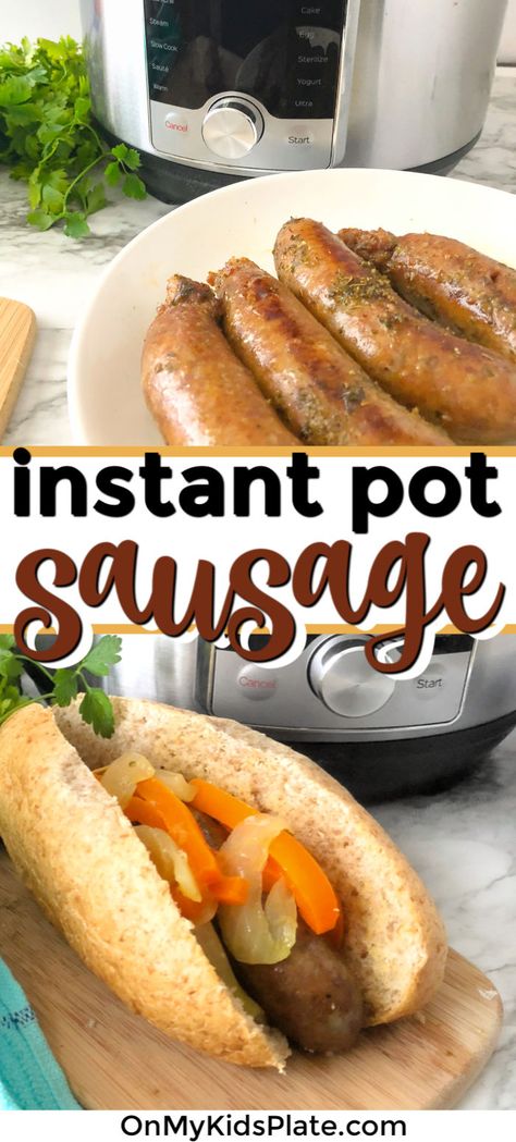 Cooking Italian Sausage, Instant Pot Italian Sausage, Make Italian Sausage, Instant Pot Italian, Italian Sausage Recipes, Sunday Dinner Recipes, Delicious Family Meals, Hot Sausage, Sausage Links