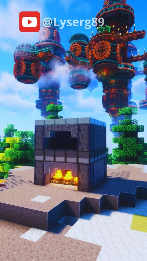 #minecraft #minecrafttutorial #minecraftbuilds #house Minecraft Blast Furnace Ideas, Furnace Minecraft, Minecraft Furnace, House In Minecraft, Blast Furnace, Minecraft Videos, Minecraft Tutorial, Minecraft, Building